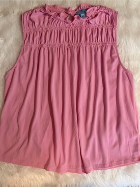 CeCe Light Pink Ruffle Top XL